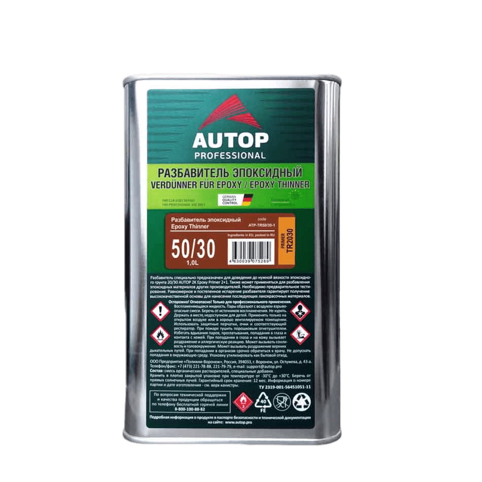 ATR-TR50/30-1 Разбавитель эпоксидный AUTOP Tinner Epoxy 50/30 1л