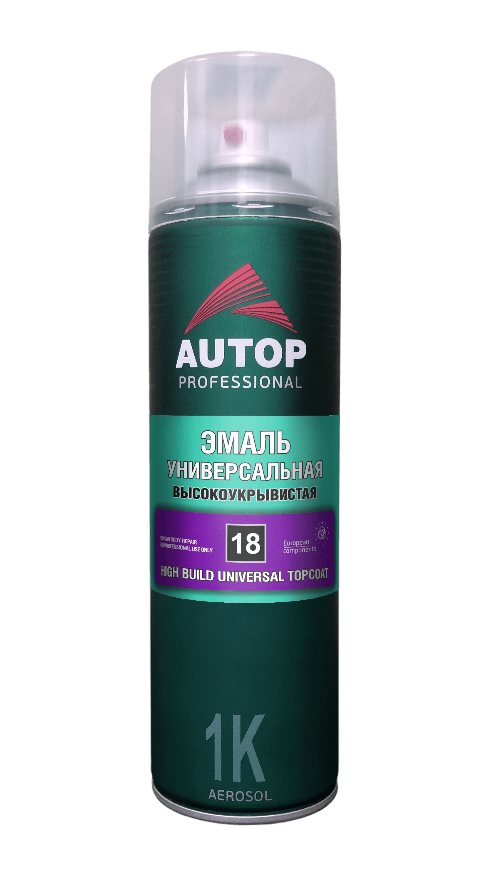 ATR-A07347 Эмаль №18 High Build Topcoat AUTOP Черная матовая Автоп, 650мл