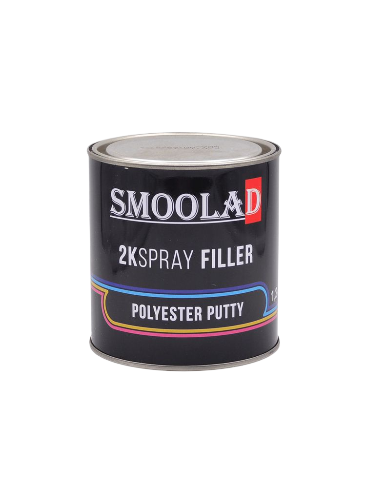 SMOOLAD BLACK Шпатлевка распыляемая POLYESTER FILLER 1,2 кг + отвердитель