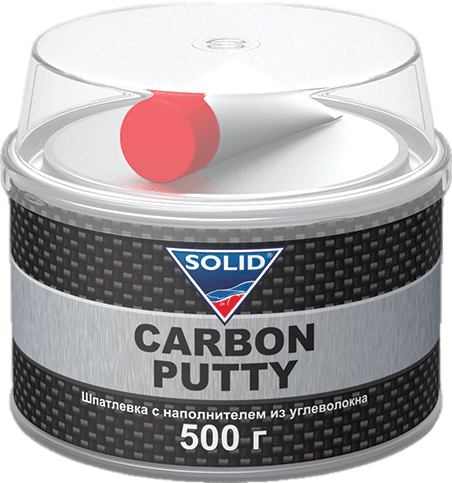 516.0500 SOLID PROFESSIONAL LINE CARBON PUTTY Наполнительная шпатлевка, с карбоновой нитью 500 гр