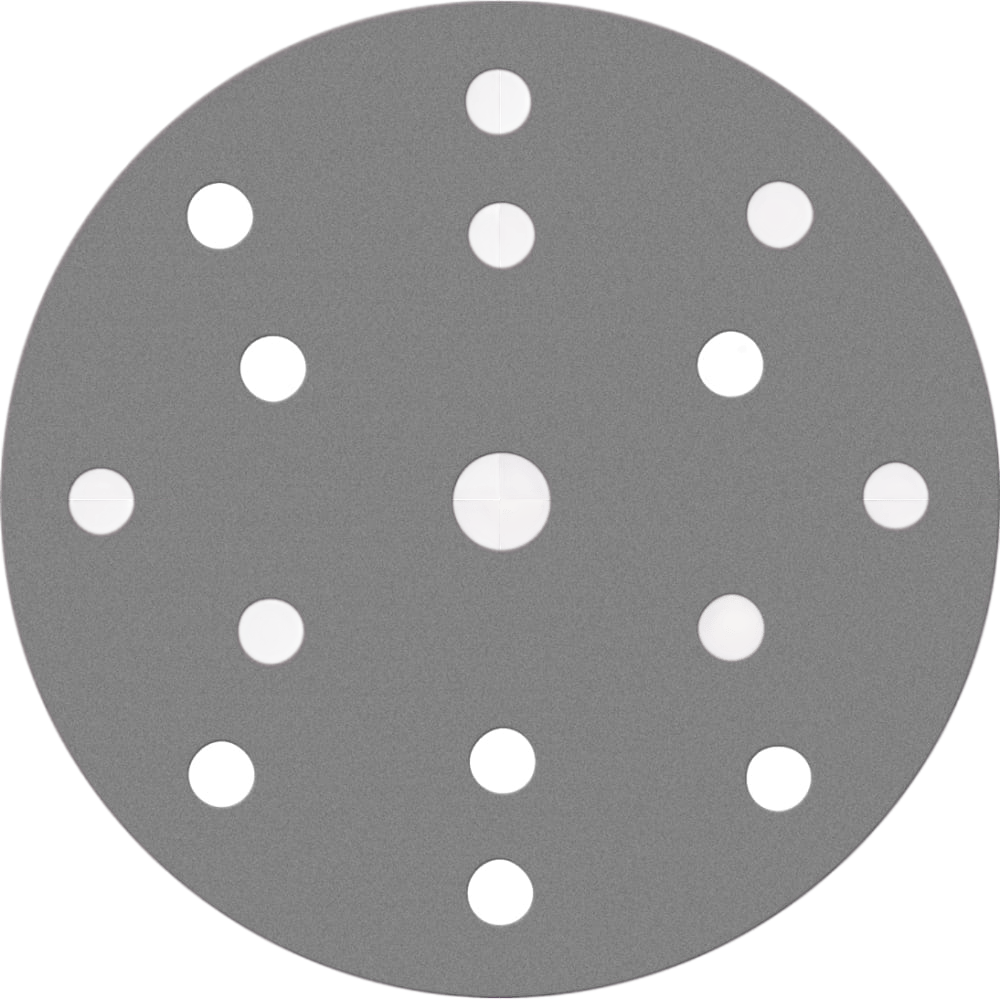 235.150.120.15 Диск шлифовальный на пленочной основе Sandwox 235 Grey Zirconia 150 мм 15 отверстий Р120
