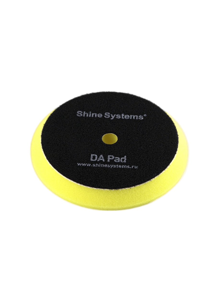 SS560 Shine Systems DA Foam Pad Yellow - полировальный круг антиголограммный желтый, 130 мм