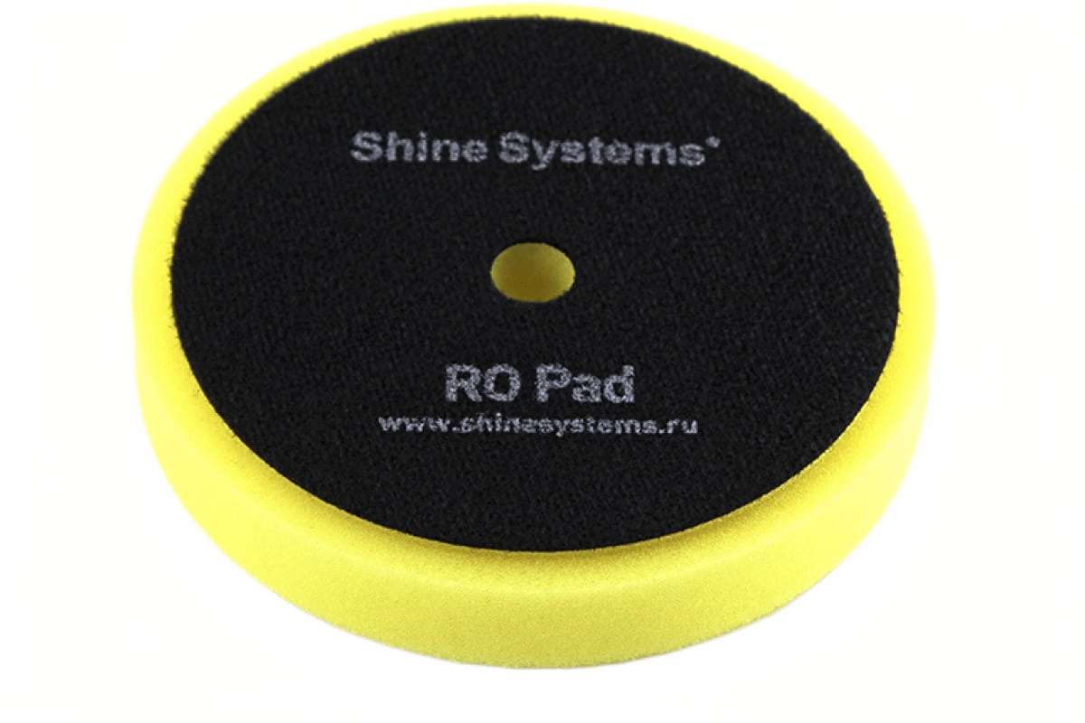 SS545 Shine Systems RO Foam Pad Yellow - полировальный круг полутвердый желтый, 155 мм