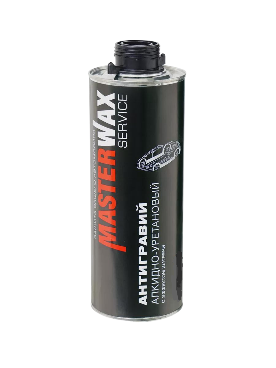 Антигравий алкидно-уретановый с эффектом шагрени Master Wax Service 313 белый евробаллон. уп. 1л (MW030601)