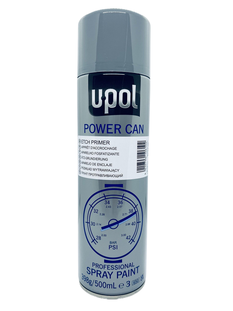 PCEP/AL Грунт протравливающий U-POL Power Can аэр. 500мл