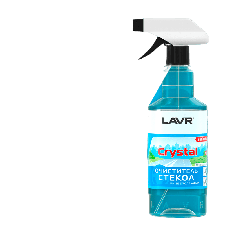 Ln1601 LAVR Glass Cleaner Crystal Очиститель стекол Кристалл с триггером 0,495л