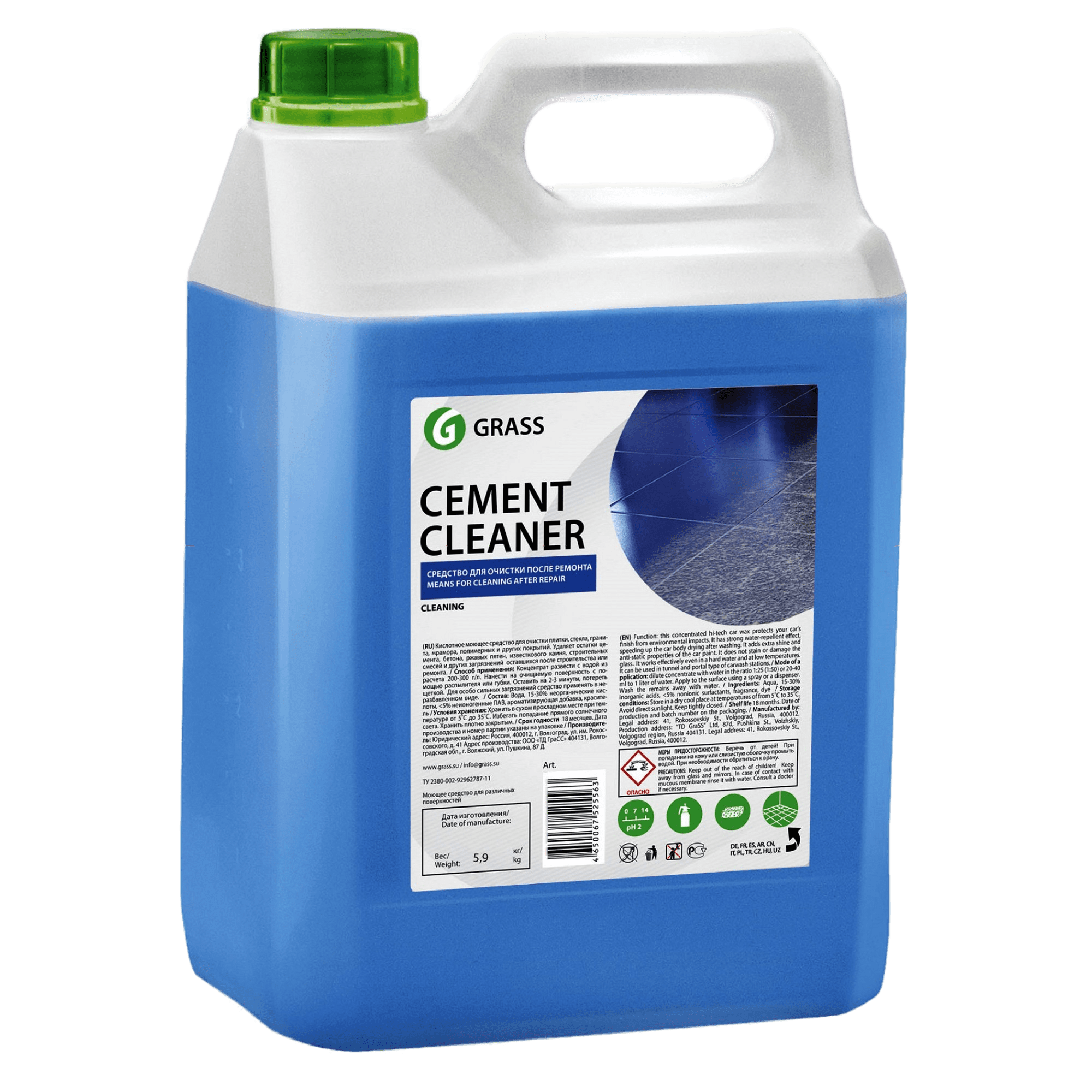 GRASS Очиститель после ремонта Cement Cleaner 5.5 кг (125305)