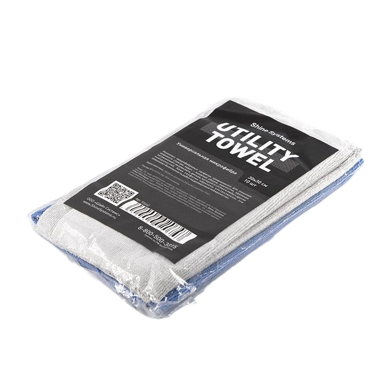 SS642 Shine Systems Utility Towel - универсальная микрофибра 30*30см,  10шт в уп