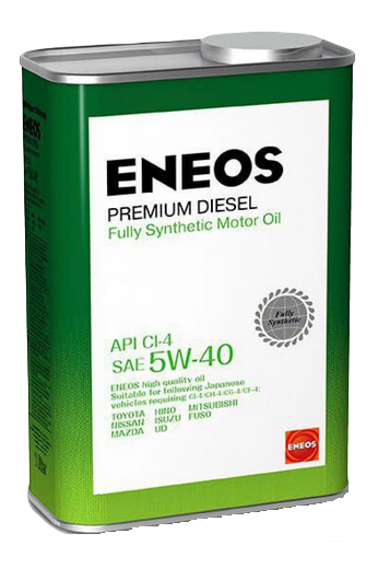 Eneos масло моторное Premium Diesel Synthetic 5w40 СI-4 синтетическое 1л