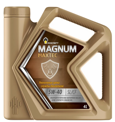 Роснефть масло моторное Magnum Maxtec 5w40 API SL/CF полусинтетическое 1л