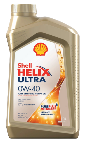 SHELL масло моторное Helix Ultra SAE SN/CF/A3/B4 0W40 синтетическое 1л