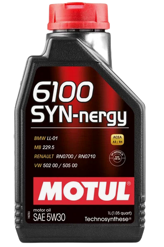 MOTUL 107970 масло моторное 6100 SYN-NERGY 5w30 A3/B4 синтетическое 1л