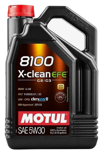 MOTUL масло мот. 8100 X-CLEAN EFE 5w30 C2/C3 4л