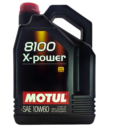 MOTUL 106143 масло моторное 8100 X-POWER 10w60 SN/CF синтетическое 4л