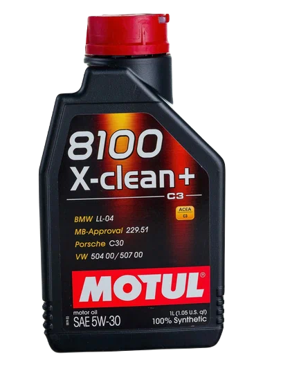 MOTUL 106376 масло моторное 8100 X-CLEAN+ 5w30 C3 100% синтетическое 1л