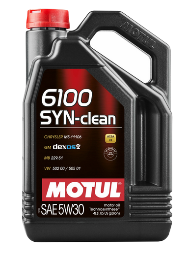 MOTUL 107948 масло моторное 6100 SYN-CLEAN 5w30 SN/C3 синтетическое 5л