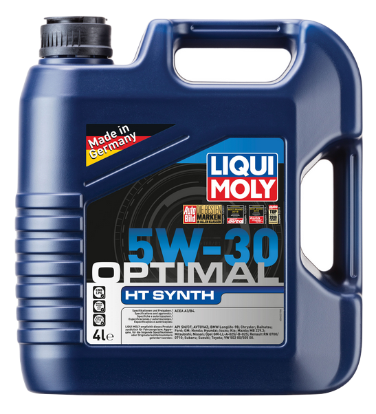 Liqui Moly 39001 масло моторное Optimal HT Synth 5w30 SN/CF A3/B4 синтетическое 4л