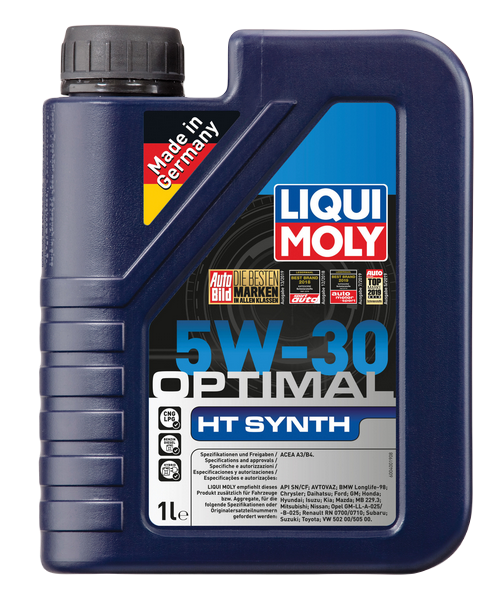 Liqui Moly 39000 масло моторное Optimal HT Synth 5w30 SN/CF A3/B4 синтетическое 1л