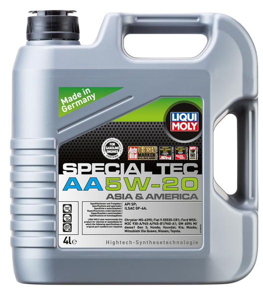 Liqui Moly 7621 масло моторное Special Tec AA (Asia&America) 5w20 SP HC-синтетическое 4л