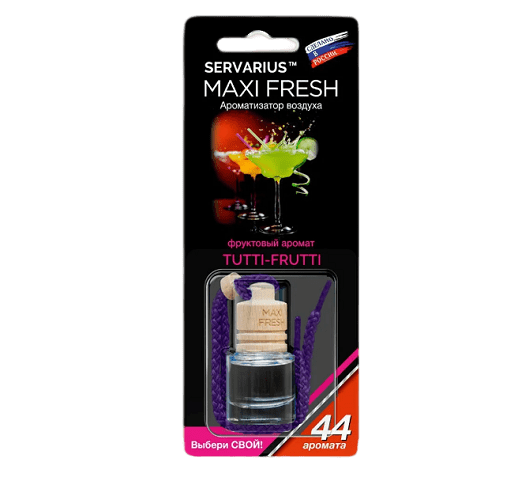 Освежитель воздуха HMF-4 MAXI FRESH (tutti-frutti) жидкостный подвесной 4мл (HMF-4)