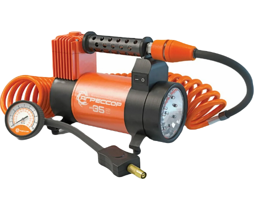 Компрессор АГРЕССОР AGR-35L поршневой с фнарем 180W 150PSI (35л/мин) 12V AUTOPROFI (AGR-35L)