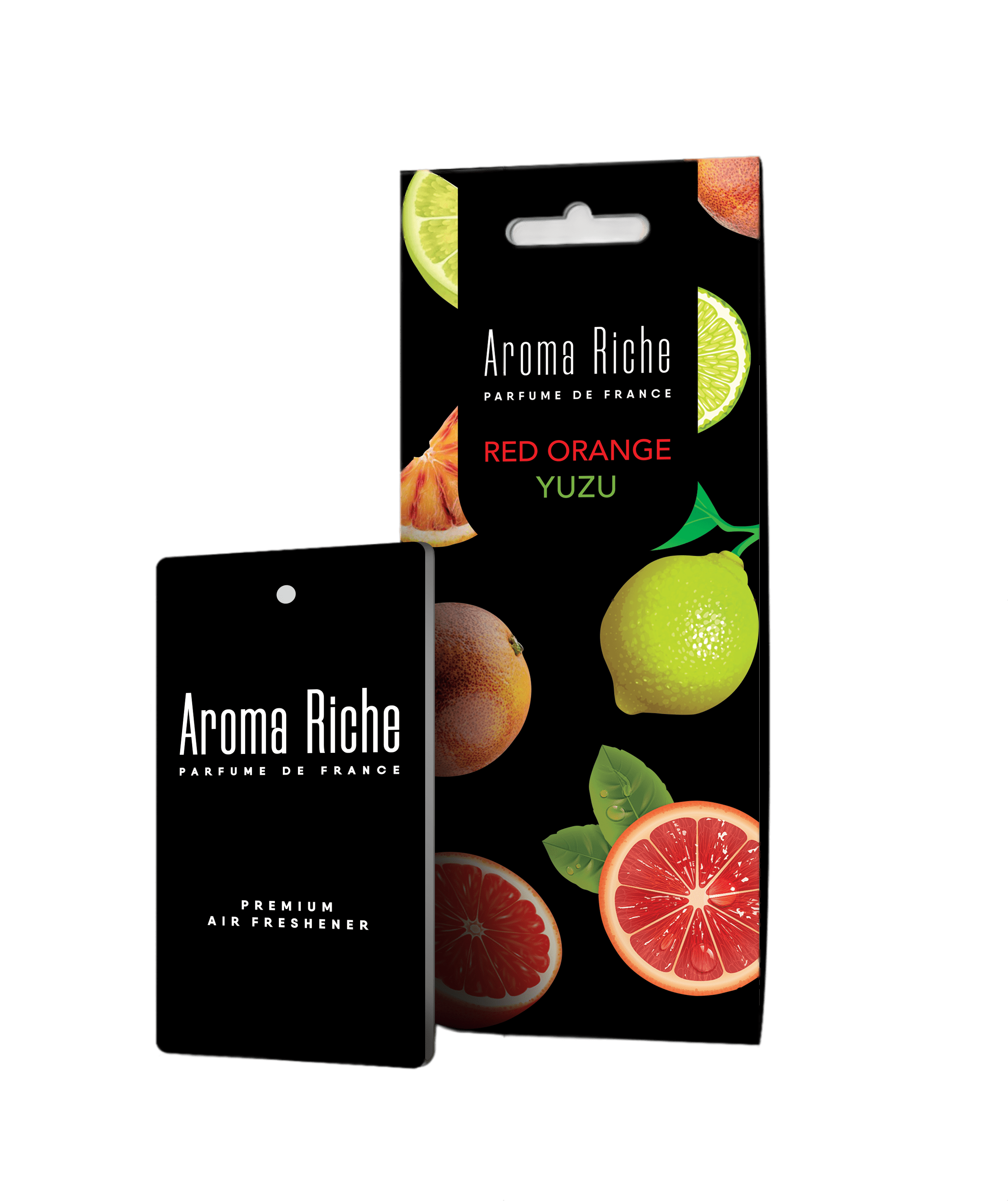 ARFR-4 Ароматизатор воздуха AROMA RICHE флакон с деревянной крышкой - RED ORANGE-YUZU (КРАСНЫЙ АПЕЛЬСИН И ЮЗУ)