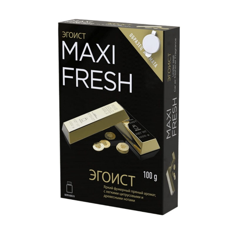 Освежитель воздуха MF-101 MAXI FRESH (эгоист) гелевый, под сиденье 100гр (MF-101)