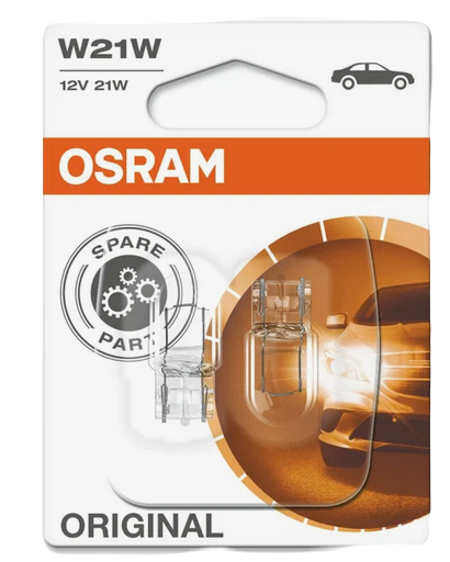 Автолампа 12V W21W (W3х16d)  (блистер 2шт.) OSRAM (О-7505-2бл.)