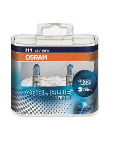 Автолампа 12V Н1 (55) Р14.5s+20% Cool Blue Intense (2шт) OSRAM (О-64150 СВI2)