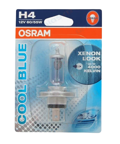 Автолампа 12V Н4 (60/55) Р43t-38 Cool Blue (блистер) OSRAM (О-64193CBбл)