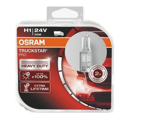 Автолампа 24V Н7 (70) РX26d+100% Truckstar Pro (евробокс, 2шт) OSRAM (О-64215TSP2))