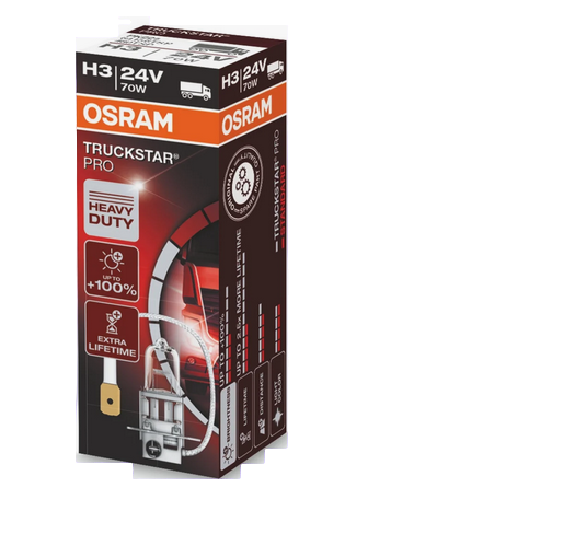 Автолампа 24V Н3 (70) РК22s+100% Truckstar Pro OSRAM (О-64156TSP)