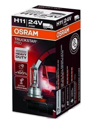 Автолампа 24V H11 (70) PGJ19-2+100% TRUCKSTAR PRO OSRAM (O-64216TSP)