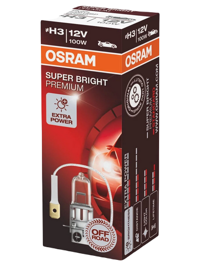 Автолампа 12V H3 (100) PKY22s SUPER BRIGHT OFF-ROAD OSRAM (O-64153SB)