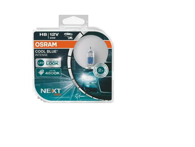 Автолампа 12V H8 (35) PGJ19-2+100%COOL BLUE INTENSE(NEXTGEN) (евробокс2шт) OSRAM (O-64212CBN2(EURO))