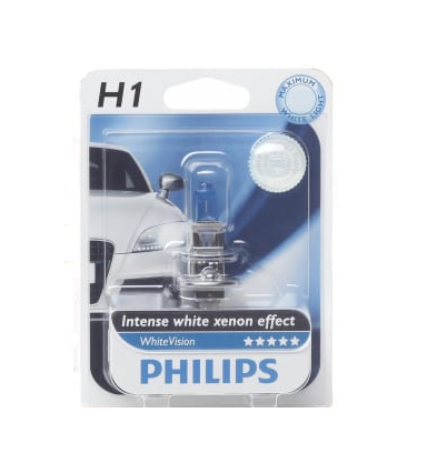 Автолампа 12V Н1 (55) Р14.5s Blue Vision блистер PHILIPS (P-12258 ВVбл)