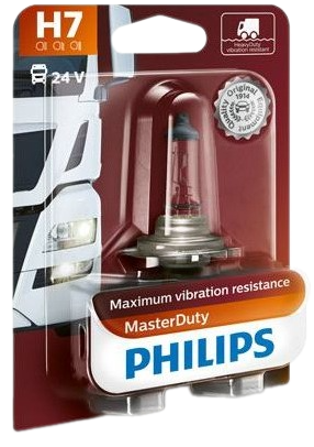 Автолампа 24V H7 (70) PX26d MASTER DUTY (блистер) PHILIPS (P-13972MDбл)