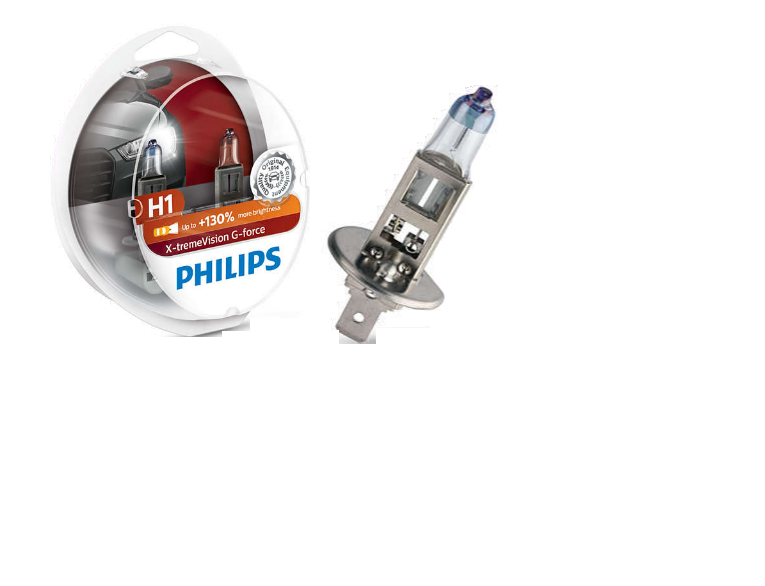 Автолампа 12V H1 (55) P14.5s+130% X-TREME VISION PLUS (2шт)  PHILIPS (P-12258XVP2)