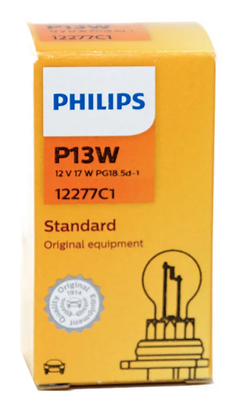 Автолампа 12V P13W (PG18.5d-1) HALOGEN PHILIPS (P-12277)